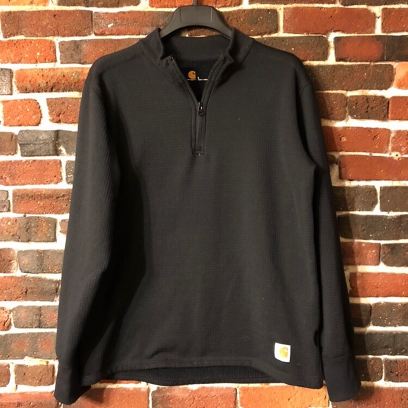 carhartt full zip mock neck sweatshirt